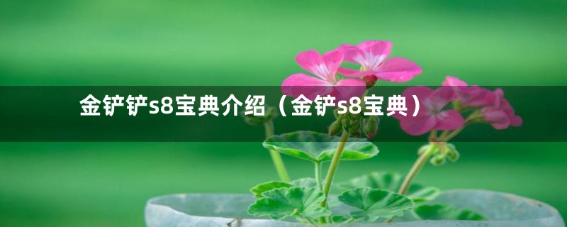 金铲铲s8宝典介绍（金铲s8宝典）