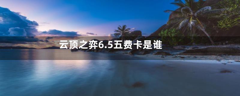 云顶之弈6.5五费卡是谁