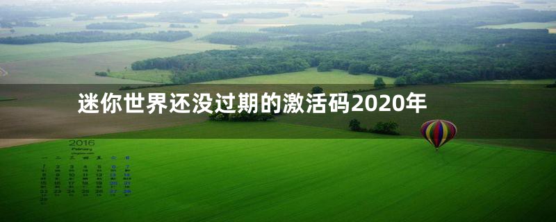 迷你世界还没过期的激活码2020年