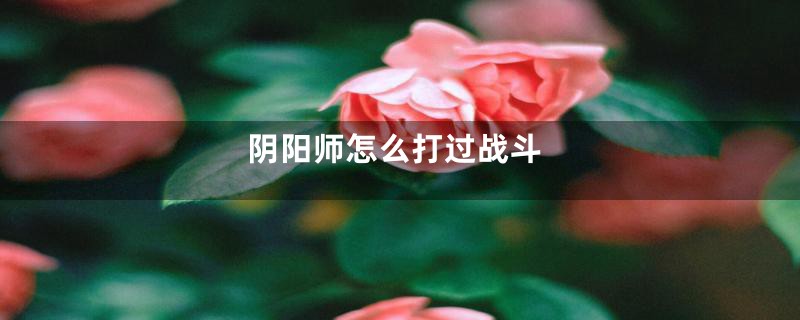 阴阳师怎么打过战斗