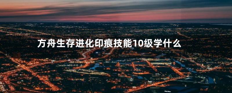 方舟生存进化印痕技能10级学什么