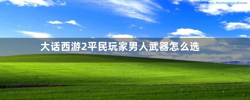 大话西游2平民玩家男人武器怎么选