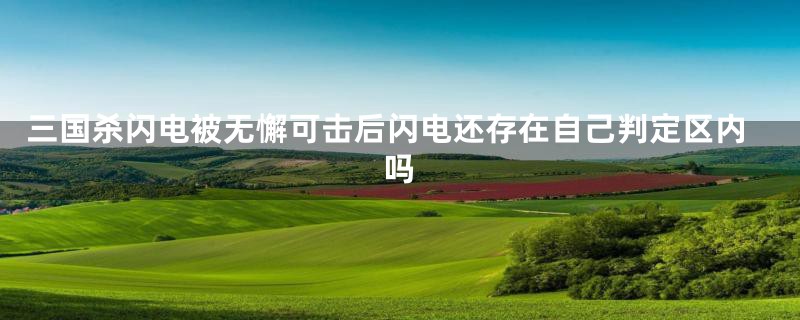 三国杀闪电被无懈可击后闪电还存在自己判定区内吗