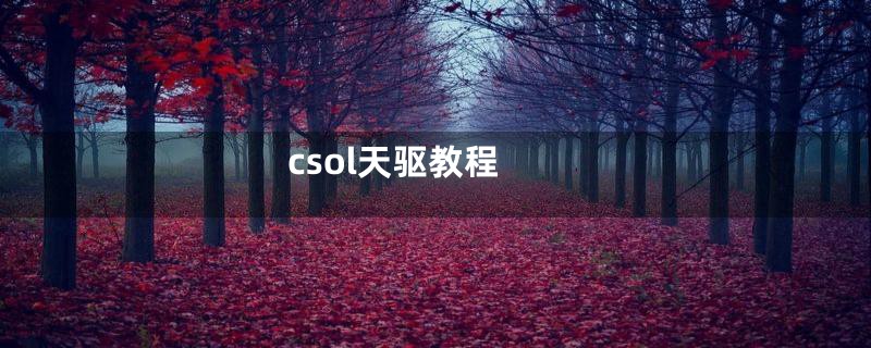 csol天驱教程