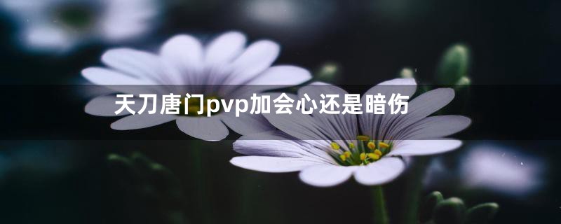 天刀唐门pvp加会心还是暗伤