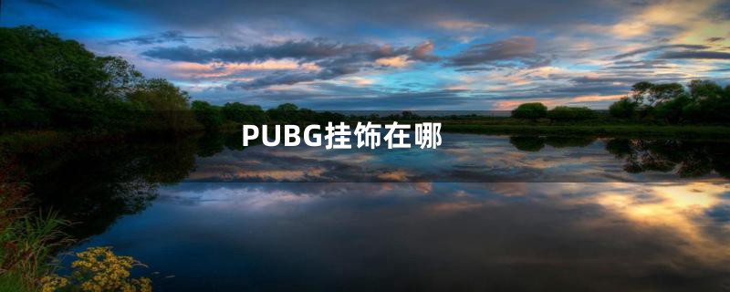 PUBG挂饰在哪