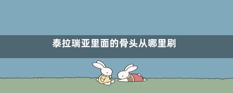 泰拉瑞亚里面的骨头从哪里刷