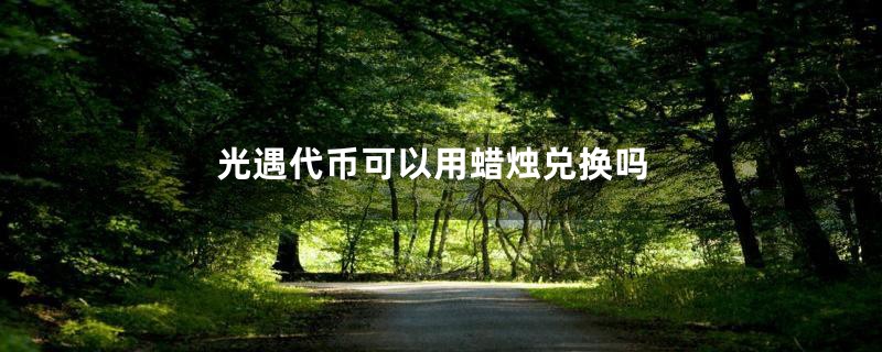 光遇代币可以用蜡烛兑换吗