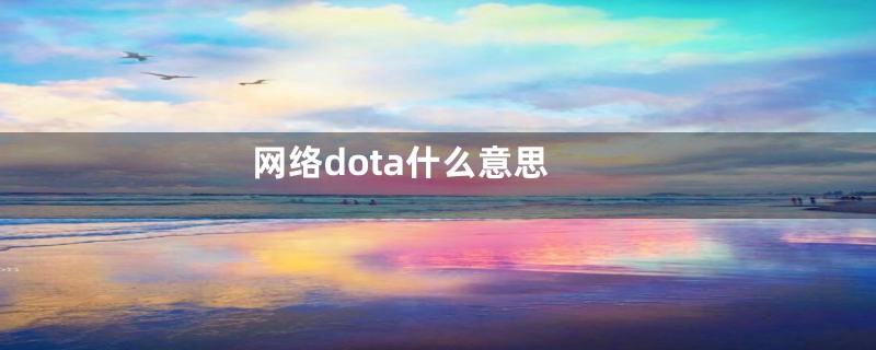 网络dota什么意思