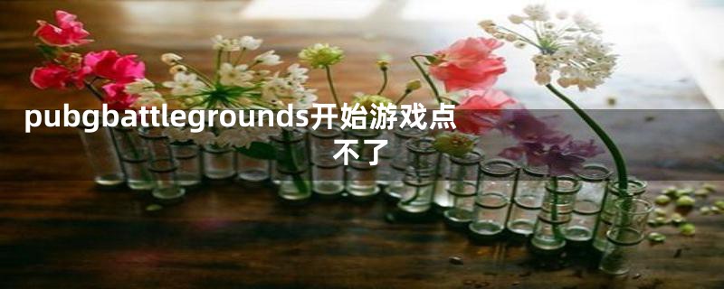 pubgbattlegrounds开始游戏点不了