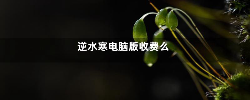 逆水寒电脑版收费么