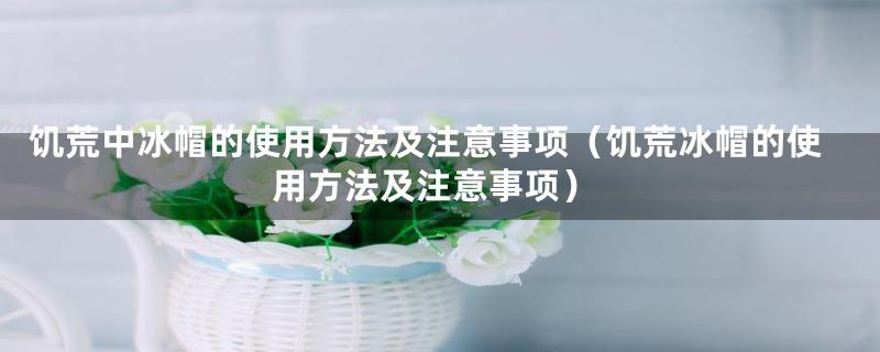 饥荒中冰帽的使用方法及注意事项（饥荒冰帽的使用方法及注意事项）