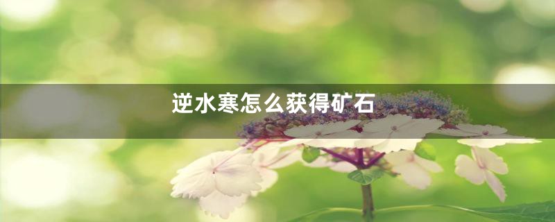 逆水寒怎么获得矿石