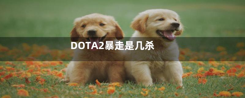 DOTA2暴走是几杀