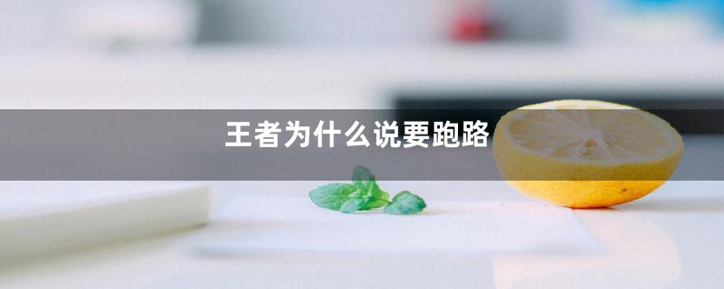 王者为什么说要跑路