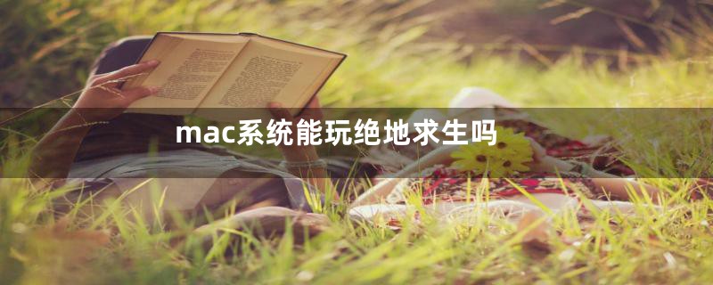 mac系统能玩绝地求生吗