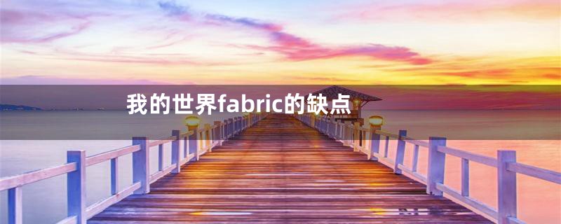 我的世界fabric的缺点