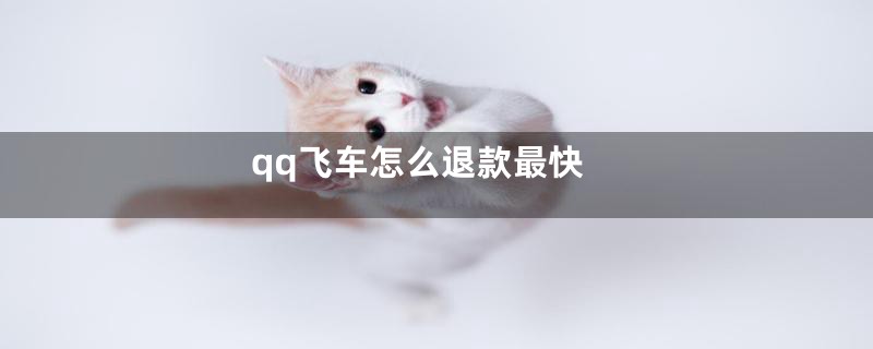 qq飞车怎么退款最快