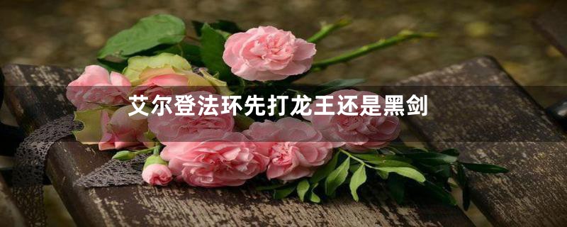 艾尔登法环先打龙王还是黑剑