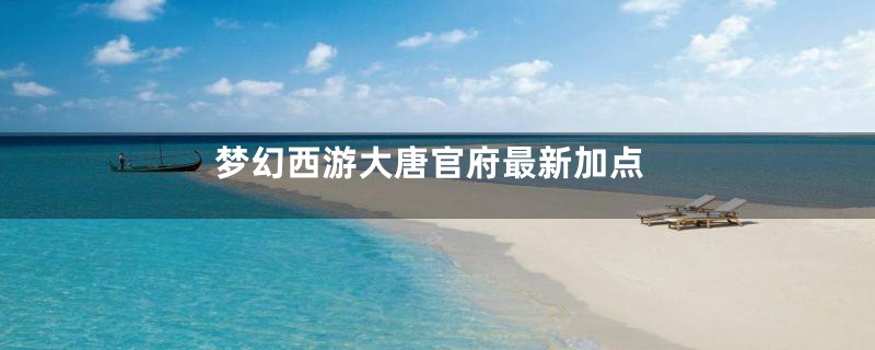 梦幻西游大唐官府最新加点