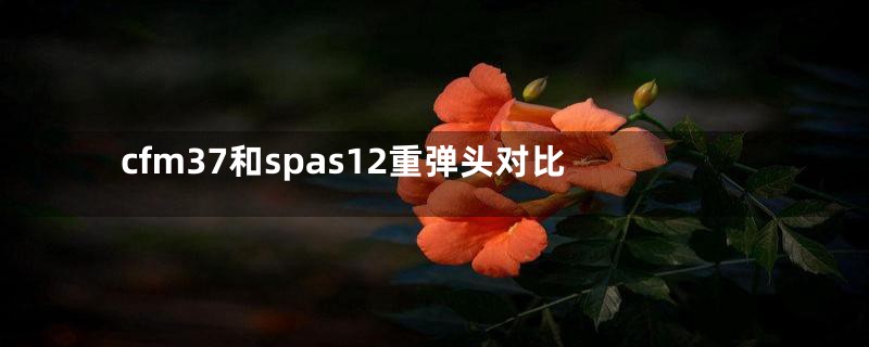 cfm37和spas12重弹头对比