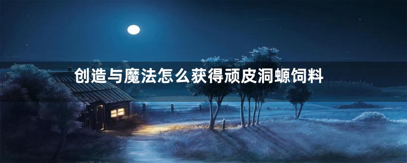 创造与魔法怎么获得顽皮洞螈饲料