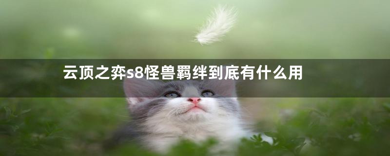 云顶之弈s8怪兽羁绊到底有什么用