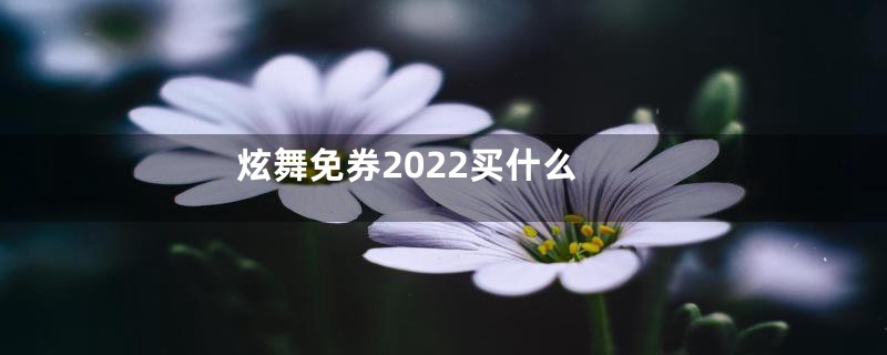 炫舞免券2022买什么