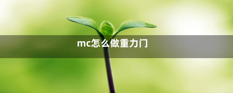 mc怎么做重力门