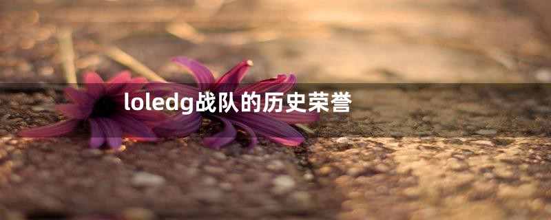 loledg战队的历史荣誉