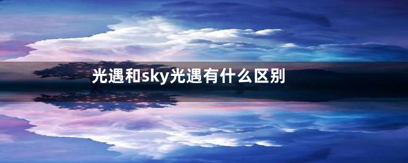 光遇和sky光遇有什么区别