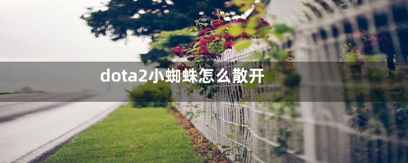 dota2小蜘蛛怎么散开