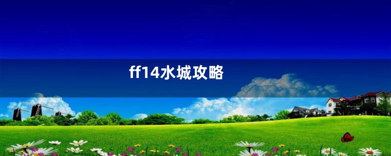 ff14水城攻略