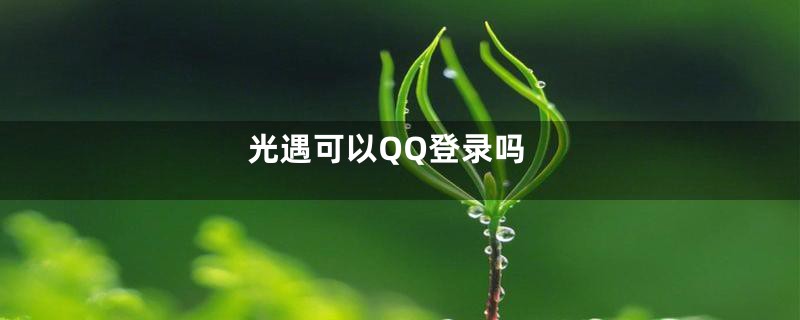 光遇可以QQ登录吗