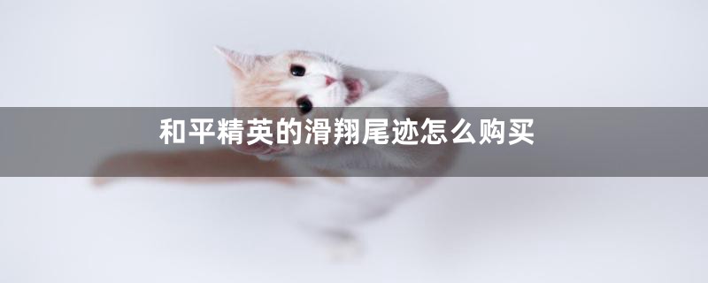 和平精英的滑翔尾迹怎么购买