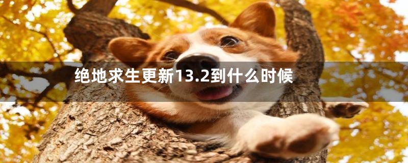 绝地求生更新13.2到什么时候