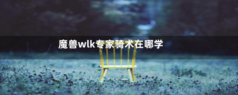 魔兽wlk专家骑术在哪学