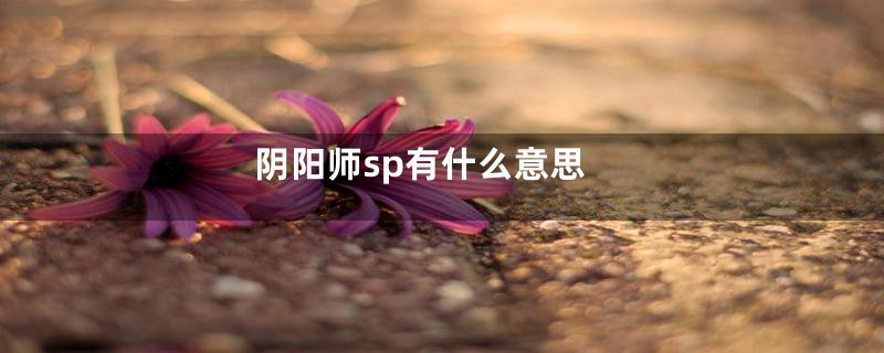 阴阳师sp有什么意思