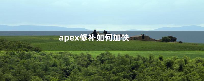 apex修补如何加快