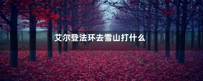 艾尔登法环去雪山打什么