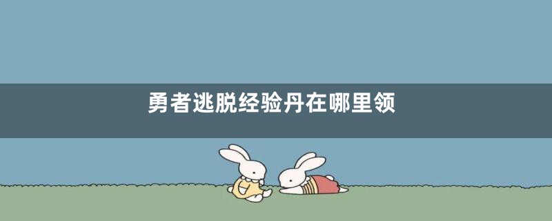 勇者逃脱经验丹在哪里领