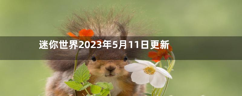 迷你世界2023年5月11日更新