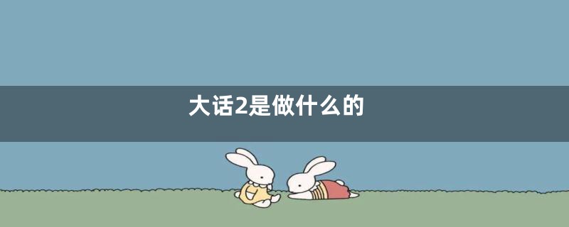 大话2是做什么的