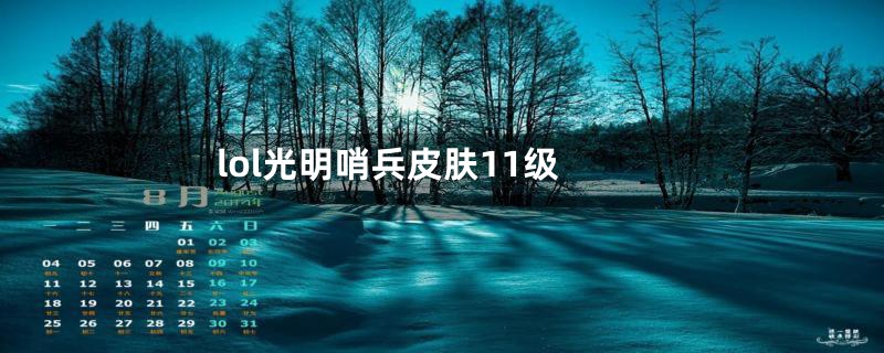 lol光明哨兵皮肤11级