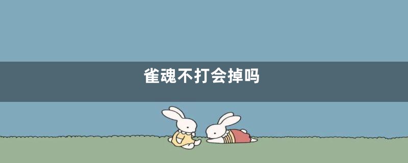 雀魂不打会掉吗