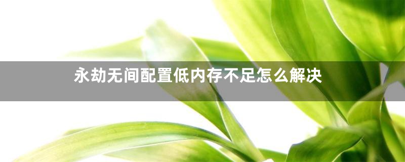 永劫无间配置低内存不足怎么解决