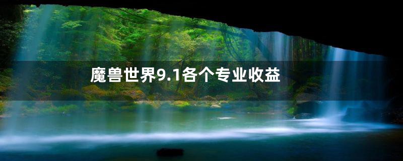 魔兽世界9.1各个专业收益