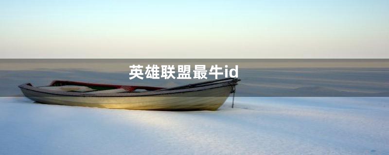 英雄联盟最牛id