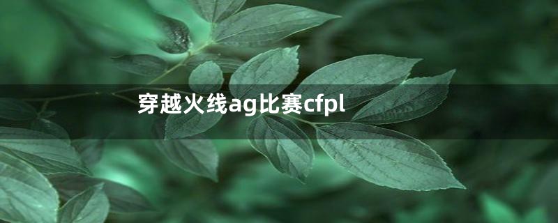 穿越火线ag比赛cfpl