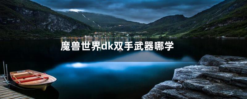 魔兽世界dk双手武器哪学